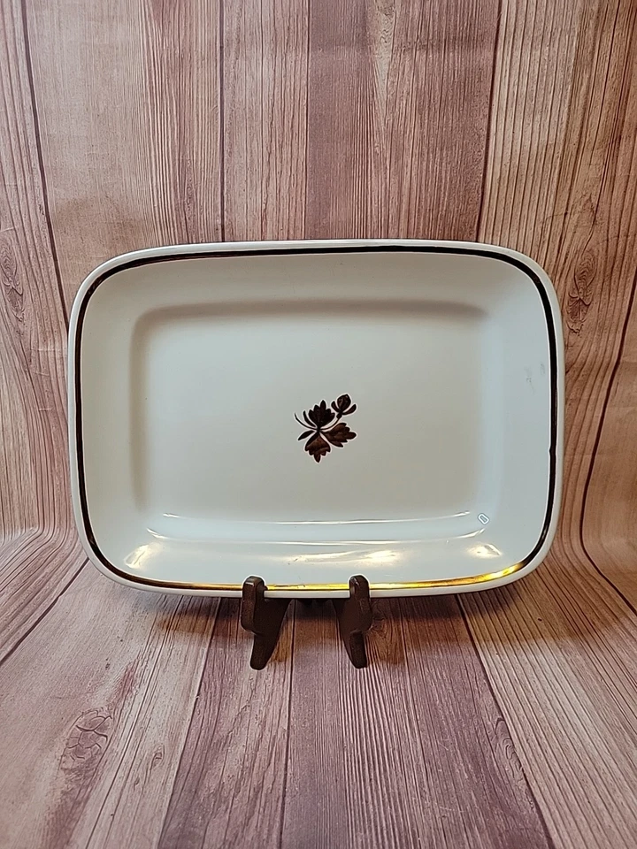 Alfred Meakin England Royal Ironstone China Tea Leaf 12" Antique Serving Platter - Image 1 of 4