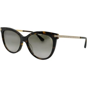 Jimmy Choo Axelle GS Womens Plastic Sunglass 0086 Dk Havana 56-16 Italy w Case - Picture 1 of 6