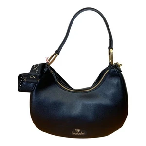 BRACCIALINI Sacca mezza luna Media da spalla con tracolla e pochette NER B18504 - Foto 1 di 6