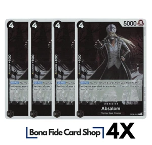 4x Absalom OP06-081 R Wings Of The Captain One Piece TCG Playset - Picture 1 of 2