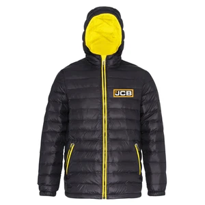 Chaqueta con Capucha Acolchada Aislada JCB Para Hombres Construcción Agricultura Ropa de Trabajo - Imagen 1 de 2