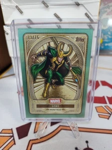 2025 Topps Marvel Mint #80 LOKI Green Parallel Gold Tier Card /75 Color Match - Picture 1 of 2