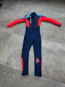 CSkins Kids Element 3/2 Summer Wetsuit Navy/Red.  Age 10.  Excellent Condition - Picture 1 of 5
