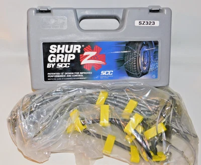 SZ323 SHUR GRIP Z Cable Tire Chains, 1 Pair - Never Used - Image 1 of 4
