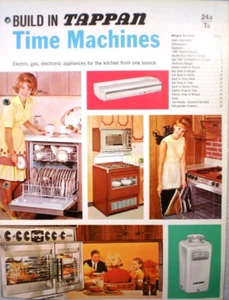 Vtg TAPPAN Appliances Catalog RETRO Kitchen Oven Refrigerator Dishwasher 1960's - Foto 1 di 3