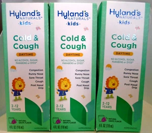 Hyland's Kids Cold and Cough DAYTIME 2-12 yrs 4fl oz LOT of 3 - Picture 1 of 2