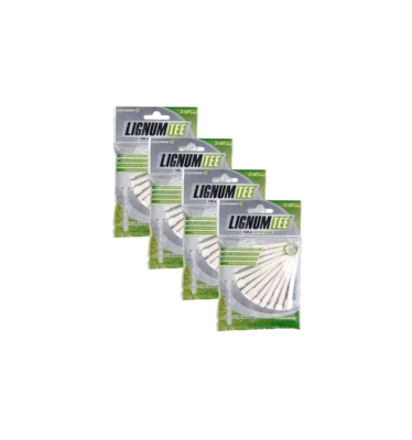 Lignum Tees 82mm Weiss (48 Tees); 4 Päckchen â 12 Stück! vom PGA Pro