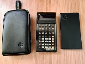 Texas Instruments TI-59 Calculator Works w Master Library, Case, Cards - Afbeelding 1 van 6