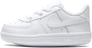 NEW CRIB BABY BORN Nike Air Force 1 Crib Unisex White Leather CK2201100 - Picture 1 of 2