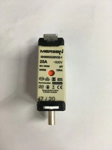 MERSEN Fuse NH000GG50V20-1 20A Fuse 500V Ferraz Shawmutt JPSF871 - Picture 1 of 2
