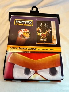Neu aus altem Lagerbestand Rovio Angry Birds Star Wars Stoff Duschvorhang Bad Dekor - Bild 1 von 9