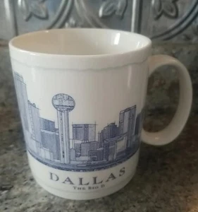 Starbucks Dallas The Big D Graphic Coffee Mug 18OZ Architectural Series 2007 - Imagen 1 de 8