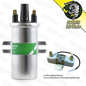 Lucas Ballast 1.5 Ohm Sports Coil DLB110 Genuine with Ballast Resistor Block - Picture 1 of 6
