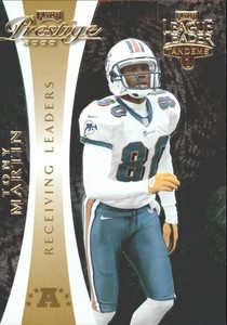 2000 Playoff Prestige League Leader Tandem Football Card #20 Martin/Scott