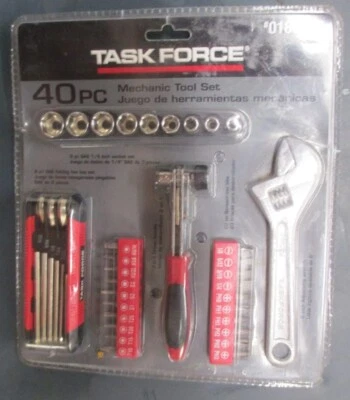 Task Force NEW 0189069 40 Piece pc. Machanic Tool Set - Image 1 of 4