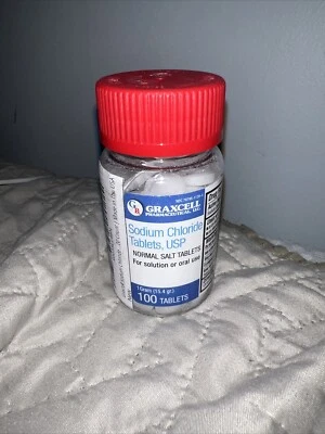 COMPRIMIDOS DE CLORETO DE SÓDIO 1 GRAMA CONTAGEM 100 - Imagem 1 de 4