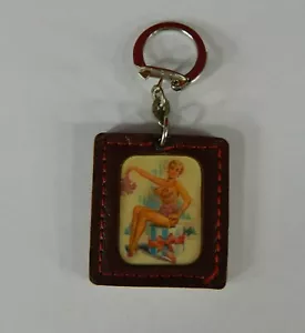 Vintage Keychain Risqué Vari-Vue Flicker Nude Woman - Picture 1 of 5