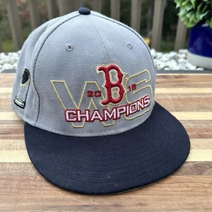 N. Era 9 Fifty Boston Redsox 2018 World Series Championship Snapback Gray Cap - Picture 1 of 9