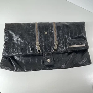 Matt & Nat folding clutch purse snap closure mult pockets/suede interior 15”x9” - Picture 1 of 7