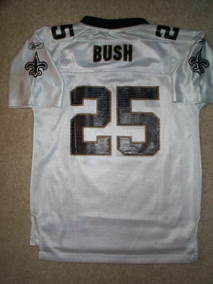 Футболка REEBOK New Orleans Saints REGGIE BUSH NFL молодежная детская для мальчиков (L-LG-LARGE) - Изображение 1 из 2