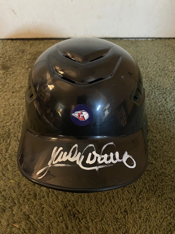 Sandy Alomar Jr Signed Autographed Helmet Cleveland Indians/Guardians - Image 1 of 1