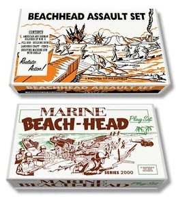 Marx "Beachhead Assault Set" Play Set Box OR "Marine Beach-Head" Play Set Box - Picture 1 of 7