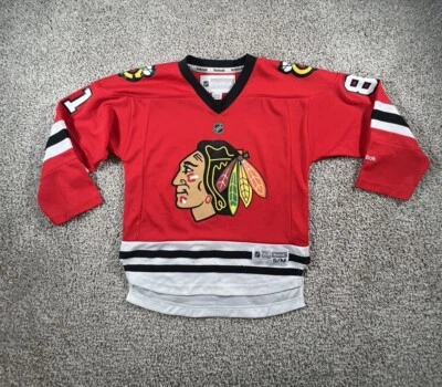 Chicago Blackhawks NHL Boys Hockey Jersey #81 Marion Hossa S/M Red Pullover - Image 1 of 4