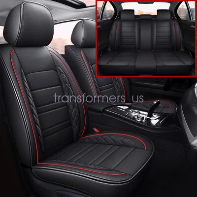 Juego completo de fundas de asiento de coche delanteras y traseras de cuero sintético para Subaru Impreza 2007-2021 Foto 1 de 4