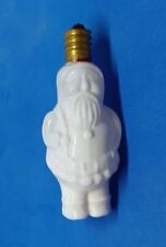 Vintage Thick Glass Figural Light Bulb Christmas Santa Claus 120V Japan 