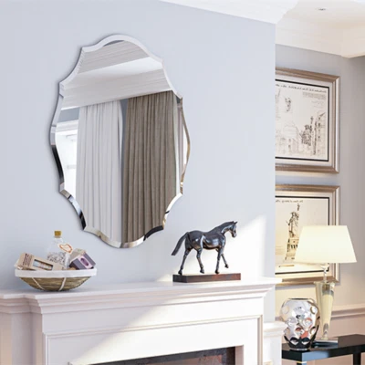 Wandspiegel Hängespiegel Oval Spiegel Flurspiegel Badezimmer Deko Spiegel Groß  - Bild 1 von 4