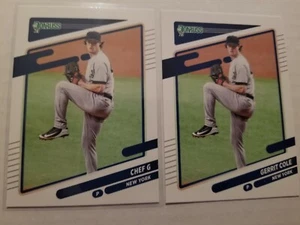 2021 Donruss Gerrit Cole #212 Lot Base & Photo Variation - Yankees - Picture 1 of 1