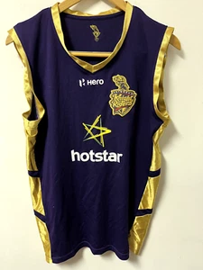 Men's Trinbago Knight Riders Cricket Jersey Sleeveless Size Large L HotStar Hero - Picture 1 of 6