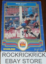 AFL / VFL CARD 1986 FITZROY (MARK SCOTT 31/132) SCANLENS (393)