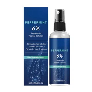 6% Peppermint Topical Solution - Anti Hair Loss Treatment Spray QAW - Picture 1 of 18