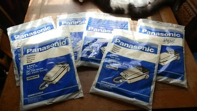 New/Old Stock Panasonic Canister Vacuum Cleaner 5x Bags Type C-1R MC-E90 MC-E90N - Image 1 of 4