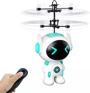 Rc Robot Volante Giocattoli per 5 6 7 8-12 Anni Ragazzi Ragazze - Telecomando Elicopio - Foto 1 di 11