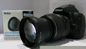 ZOOM CONVERSION LENS 2X for Nikon FM2 D3000 D3200 D90 D3300 D5200 D5300 FE2 HD - Picture 1 of 7