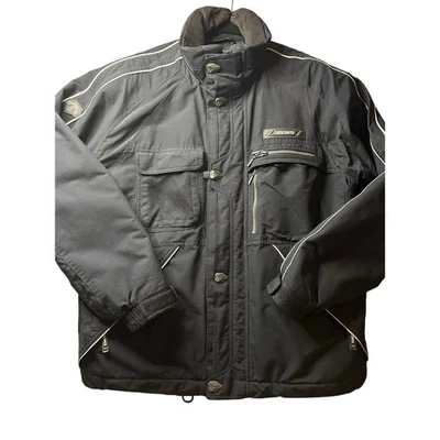 Chaqueta de esquí para hombre Descente D18635 negra aislada nieve XXL Pit Cremalleras Falda en polvo Foto 1 de 4