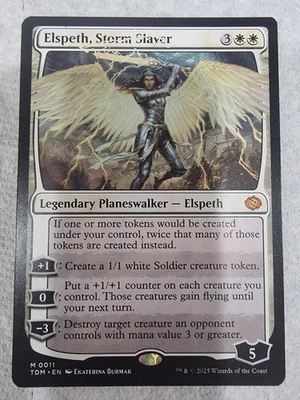 Magic the Gathering: Elspeth, Storm Slayer Tarkir: Dragonstorm Regular - Image 1 of 2