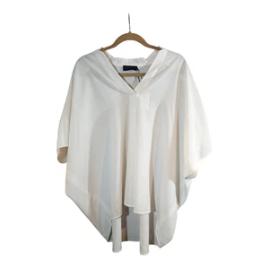Blusa para mujer Hatch Maternity The Pullover marfil plisada manga corta nueva con etiquetas O/S - Imagen 1 de 7