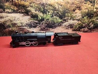 Gilbert American Flyer S Gauge #303 Atlantic Locomotive & Tender  - Image 1 of 4