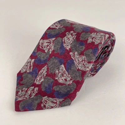 "Corbata Givenchy Monsieur 100 % seda pintura multicolor salpicaduras Italia 3,5"" de ancho x 57"" de largo" Foto 1 de 4