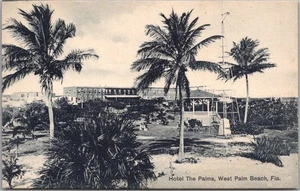 c1910s WEST PALM BEACH, Florida Postcard "Hotel The Palms" Gazebo View - UNUSED - Picture 1 of 2