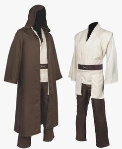 Obi-Wan Kenobi Costume Star Wars Episode II Adult XL New Cosplay Suit - Picture 1 of 5