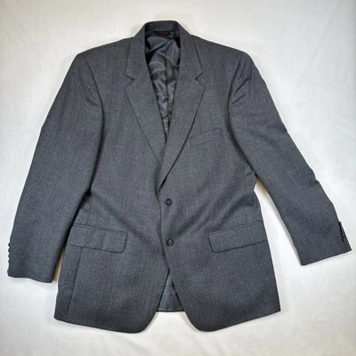 Stuart Hughes Men's 100% Wool Blazer Gray Sport Coat Jacket, Size 44 Long - Image 1 of 4