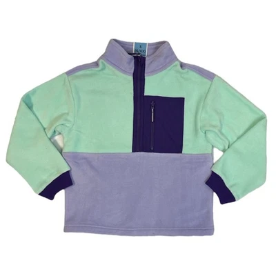 Member's Mark Girls Relaxed Fit Half-Zip Easy Pull-On Fleece Jacket - Image 1 of 2