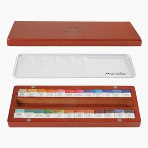 Mairtini Caravaggio series Professional Half Pan Watercolor Set 24 Colors wit... - Picture 1 of 7