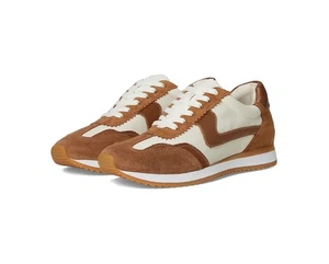 Women’s 8 DOLCE VITA Zina  Leather Sneakers Lace Up - Picture 1 of 11