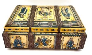 Vintage German Tin Box E. Otto Schmidt Nürnberg Medieval Castle Design Collectib - Picture 1 of 17