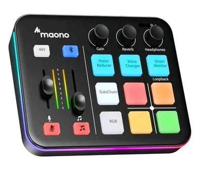 MAONO Streaming Audio Mixer, Audio Interface for Live Streaming, Podcast... - Image 1 of 4